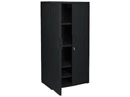 Amazon has the suncast resin wall storage cabinet (bmc3000, silver/platinum) for $85 with free shipping. Iceberg 92571 Officeworks Resin Storage Cabinet 36w X 22d X 72h Black Office Furniture Newegg Ca