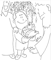 Use the feeding 5,000 #1 coloring page as a fun activity for your next children's sermon. Coloring Pages Jesus Feeds The Five Thousand Coloring Home