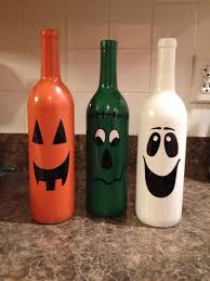 Halloween Trio Halloween Bottles Beer Bottle Crafts Bottles Decoration