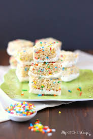 Funfetti Rice Krispie Treats Mykitchencraze Com An Easy And Yummy Treat Tha Cranberry Bliss Bars Cranberry Bliss Bars Recipe Cranberry Bliss Bars Starbucks