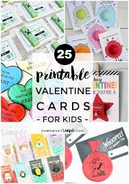 If your kids have an obsession with minecraft, these free printable minecraft valentines are perfect for you! 25 Printable Valentines Day Cards For Kids Somewhat Simple
