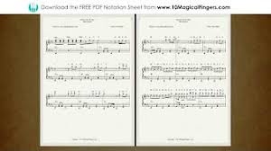 Staff Notations For Hindi Bollywood Songs On Piano Youtube