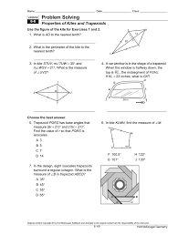 This quadrilaterals and polygons worksheets will produce twelve problems for finding the interior angles and lengths of sides for different trapezoids. Document
