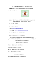 We did not find results for: Latar Belakang Perniagaan