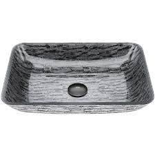 vigo rectangular titanium glass vessel