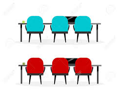 Order conference tables in various styles at officechairsusa. Meeting Table And Chairs Flat Color Vector Objects Set Visitor Chairs Workplace Office Furniture Isolated Cartoon Illustration For Web Graphic Design And Animation Collection Royalty Free Cliparts Vectors And Stock Illustration Image