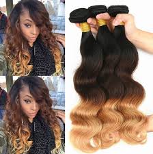 Prior to finding my hair guru, courtney nischan, i visited countless hairstylists, all of whom strongly pushed me against dyeing my hair. Honey Blonde Brazilian Hair Weave Bundles 1b 33 27 Brazilian Body Wave Human Hair 8a Grade Brazilian Vir Brown Ombre Hair Brazilian Hair Weave Weave Hairstyles
