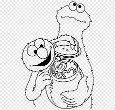 Elmo and cookie monster coloring pages. Cookie Monster Elmo Chocolate Chip Cookie Coloring Book Biscuits Baby Cookie Monster White Mammal Png Pngegg