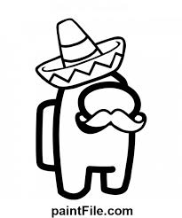 Among us is a multiplayer action game similar to … Sombrero Mustache Free Printable Coloring Pages