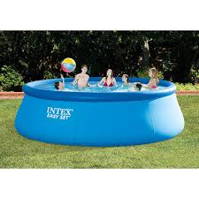 Intex 15ft X 48in Easy Set Pool Set With Filter Pump Ladder Ground Cloth Pool Cover Easy Set Pools Swimming Pool Kits Inflatable Pool