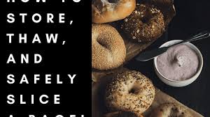 You can totally freeze bagel bites after making them. How To Store Freeze Thaw And Safely Slice A Bagel Delishably