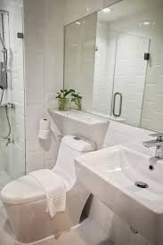 So if you're looking for white and gray bathroom ideas, consider going for gray bathroom walls with white crown molding. Small Modern Farmhouse Bathroom Ideas Pickled Barrel