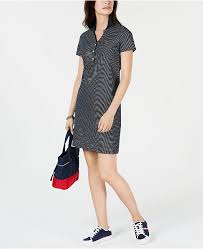 Pin Dot Polo Shirt Dress Created For Macys
