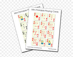 A typical rectangular shaped playing card box keeps a pack of 52 cards together. Mini Printable Playing Cards Miniature Printable Deck Of Cards Hd Png Download Vhv