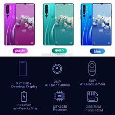 Smart mobilephone touch screen mtk6580 4gb ram + 64gb rom large screen smartphone dual card support wireless bluetooth gps face unlock android music phone. Sunsky A12 2gb 16gb 6 7 Inch Face Identification Fingerprint Unlock Android 6 0 Mtk6580p Quad Core Network 3g Green