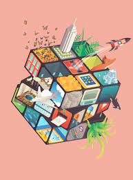 This tutorial is based on the cubism technique. Photoshop Creative Magazine Rubik S Cube On Behance