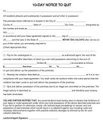 Also, the texas justice court training center has made court forms to help you force your landlord to let you back in your home. Free Ten 10 Day Eviction Notice Forms By State Word Pdf