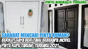 Sedangkan pada ruko atau rumah toko, biasanya digunakan sebagai rolling door yang memiliki profil khusus. Desain Pintu Rumah Minimaslis Terbaru 2021 Model Pintu Utama Modern Youtube