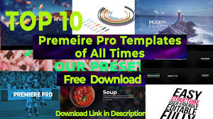 You don't need after effects or any plugin, just premiere pro. 10 Best Premiere Pro Templates Free Premiere Pro Template Free Youtube
