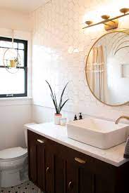 Mounted bathroom mirrors mirror above vanity light height. Bathroom Vanity Lighting Ideas And Design Tips Apartment Therapy