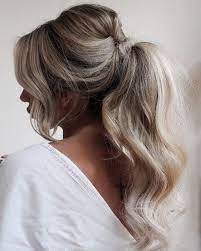 Wavy Ponytail By Shauna Elizabeth Frisur Hochgesteckt Frisur Hochzeit Brautfrisur