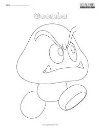 Here are four different coloring sheets featuring characters from the captain toad: Goomba Nintendo Coloring Super Fun Coloring