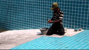 Any swimming pool would look dull, boring, uninteresting, and dry without an excellent appealing and proper choice of tiles. How To Lay Swimming Pool Tiles Thethreetouch Asia Pacific Co Ltd Youtube