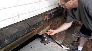 If the foundation is sinking then you need to jack up the. Leveling A House Fix Sinking Foundation Jacking Level Repair How To Youtube Video Dummies Youtube