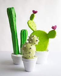 If you have any questions about this part of the process, please let me know. Diy Papier Mache Cacti Design Sponge