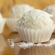 Snowball White Chocolate Coconut Truffle Recipe From Grandmother S Kitchen Candy Recipes Desserts Coconut Truffles