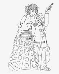 A tardis is a machine that is larger on the inside than the outside and is supposed to change its appearance based on its surroundings. Doctor Who Coloring Pages Doctor Who Line Art Hd Png Download Kindpng