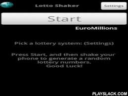 Lotto Shaker Android App Playslack Com Shake Your Phone To Generate Your Random Lottery Numberspick A Lottery System From Presets Powerball Lottery Lotto