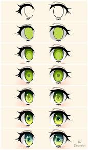 Draw male and female faces Digital Art Eyes Eye Tutorial By Maruvie Step By Cute Eyes Drawing Digital Art Beginner Digital Art Anime