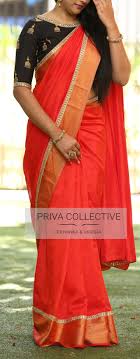 Black And Red Combination Designer Saree Pv 3620 Red And Black Price 3900rs Lets Get Back The Classic Combination T Silk Saree Blouse Designs Saree Designs Indian Saree Blouses Designs