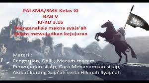 Pengertian syariat, fikih dan hukum islam 1. Xi Bab 5 Menganalisis Makna Syaja Ah Berani Karena Benar Dalam Mewujudkan Kejujuran Pai Sma Smk Youtube