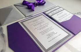 30 Pretty Image Of Purple And Silver Wedding Invitations Regiosfera Com Glitter Wedding Invitations Wedding Invitations Diy Metallic Wedding Invitations