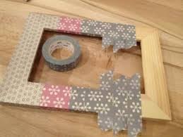 Cadre Photo Decore Au Masking Tape Decorer Cadre Photo Idee Deco Diy Idee Bricolage