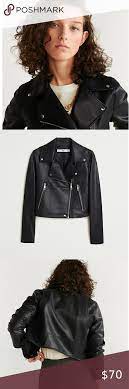 Super Cool Mango Faux Leather Biker Jacket Faux Leather Biker Jacket Suede Jacket Women Vegan Leather Jacket
