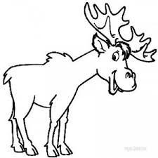 Moose coloring page to color, print or download. Free Printable Moose Coloring Pages Animal Coloring Pages Bear Coloring Pages Coloring Books