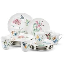 Lively butterflies, dragonflies and bumblebees buzz about a variety of vibrant flowers on the butterfly meadow dinnerware collection. Newest Butterfly Dinnerware Sale Off 59