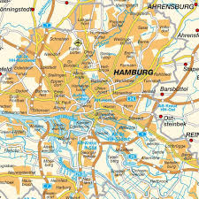 Rød, gul og svart tyskland kart, flagg av tyskland kart flagg av østerrike, tyskland, administrativ inndeling. Kart Over Hamburg Kart Over Hamburg Og Omradet Rundt Tyskland