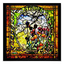 Poster Stained Glass Louis Tiffany 101 Poster Zazzle Com In 2021 Stained Glass Tiffany Stained Glass Tiffany Stained Glass Windows