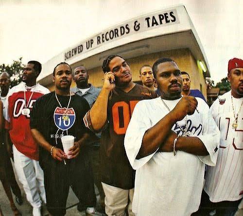 Southern hip hop/Houston) Later Era of the Screwed Up Click and affiliates  (Late 90s / Early 2000s) (Taken at an XXL Magazine photo shoot where they  were documenting DJ Screw; SUC; and