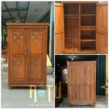 Model dirancang unik , cantik. Jual Lemari Pakaian Minimalis Jati 2 Pintu Murah Di Lapak Ratu Indah Furniture Bukalapak