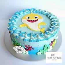 2nd Birthday Baby Shark Buttercream Cake Pin By Crystal Hunter On Baby Shark Theme Shark Themed Birthday Party Shark Birthday Cakes Shark Birthday Party