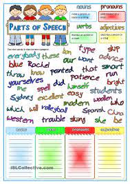 Parts Of Speech Nouns Pronouns Verbs Adjectives Nouns Verbs Adjectives Nouns And Pronouns Nouns And Adjectives