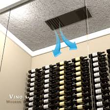 Temperature & humidity control a wine cellar (outside of its cooling unit) should hold a steady temperature between 55 and 60 degrees fahrenheit, with relative humidity between 60 and 70 percent. Wine Cellar Guide For Diyers From Vino Grotto