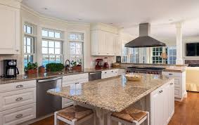 Image Result For Butterfly Beige Granite White Shaker Kitchen Cabinets White Granite Countertops Antique White Kitchen