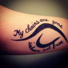 Maybe you would like to learn more about one of these? My Chains Are Gone I Ve Been Set Free Neda Recovery Symbol Tattoo Sobriety Tattoo Inspirational Tattoos Recovery Tattoo