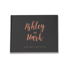 Large square photo books start at aud $70.99 for 20 pages. Black And Rose Gold Wedding Guest Book Australia Paperboundlove Com Paper Bound Love